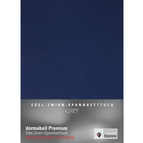dormabell Premium Jersey Bettlaken Navy