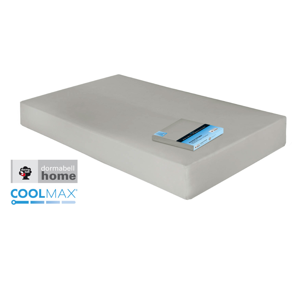 dormabell Coolmax Spannbetttuch lichtgrau 