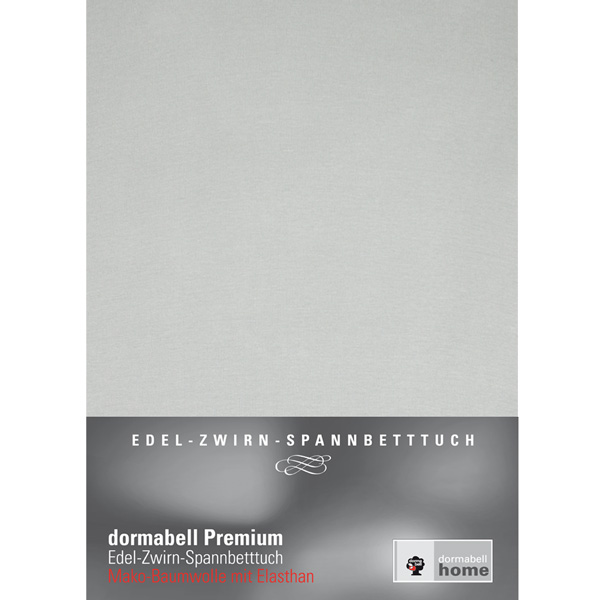 dormabell Premium Jersey Bettlaken Silber