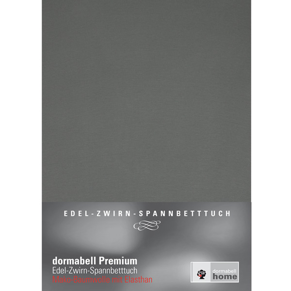 dormabell Premium Jersey Bettlaken Dunkelgrau