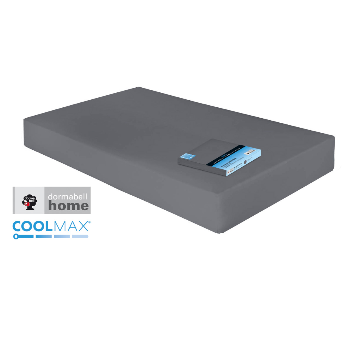 dormabell Coolmax Spannbetttuch dunkelgrau