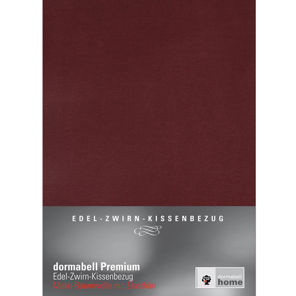 dormabell Premium Jersey Kissenbezug Dunkelrot