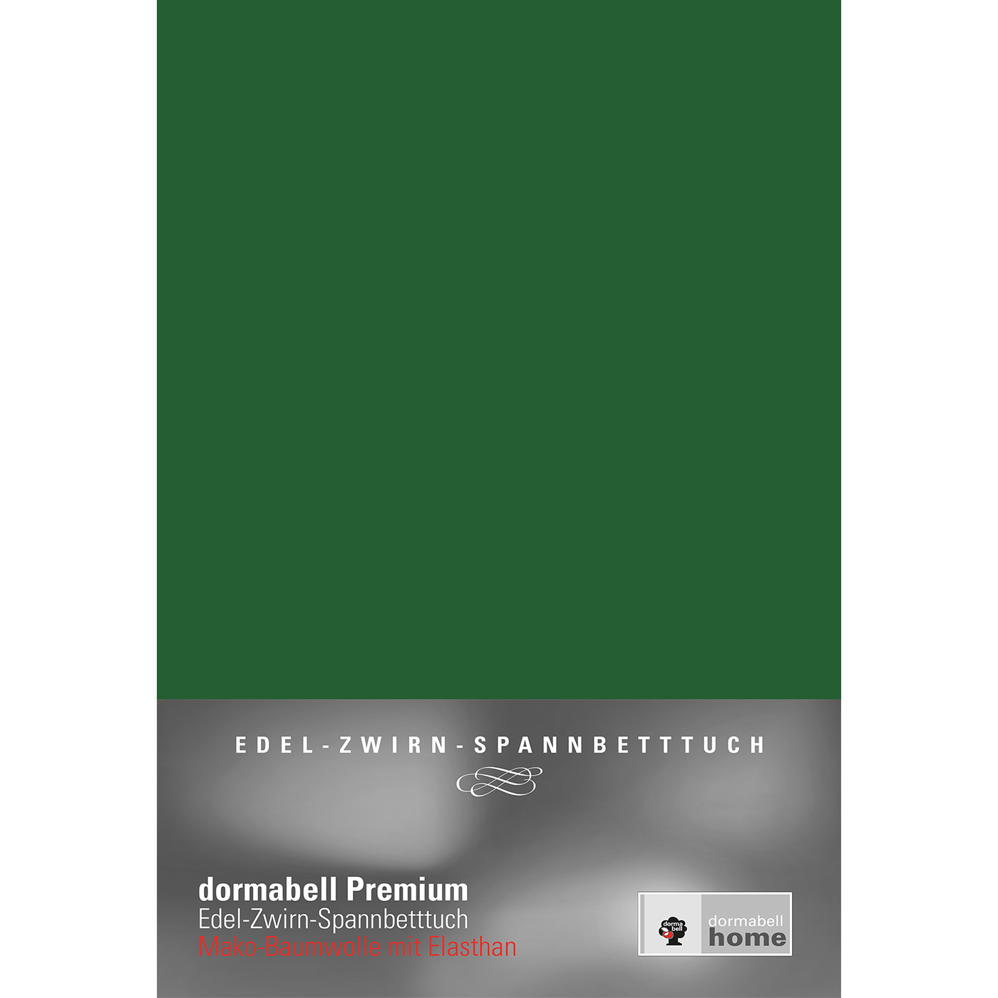 dormabell Premium Jersey-Spannbetttuch tannengrün